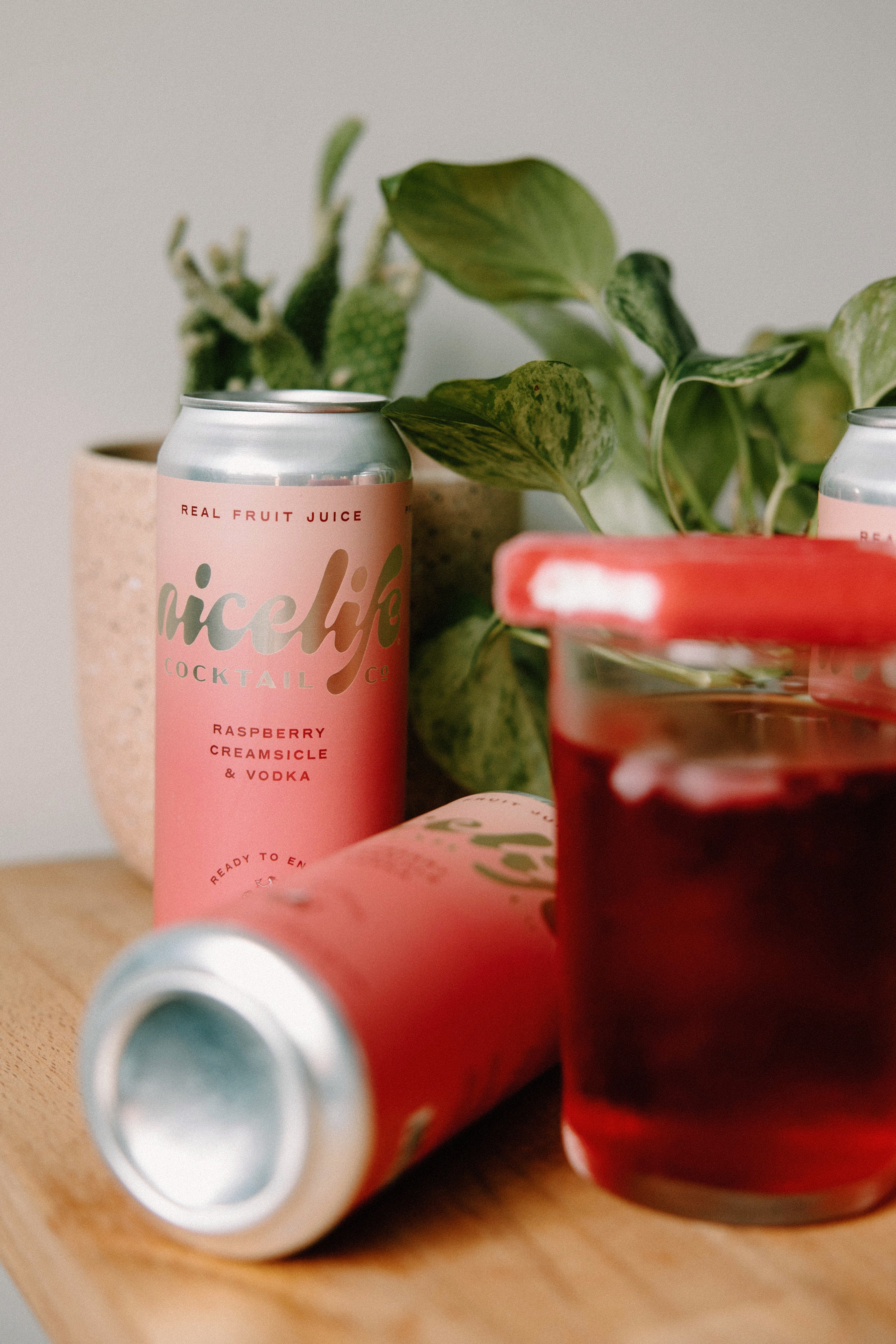 Raspberry Creamsicle and Vodka