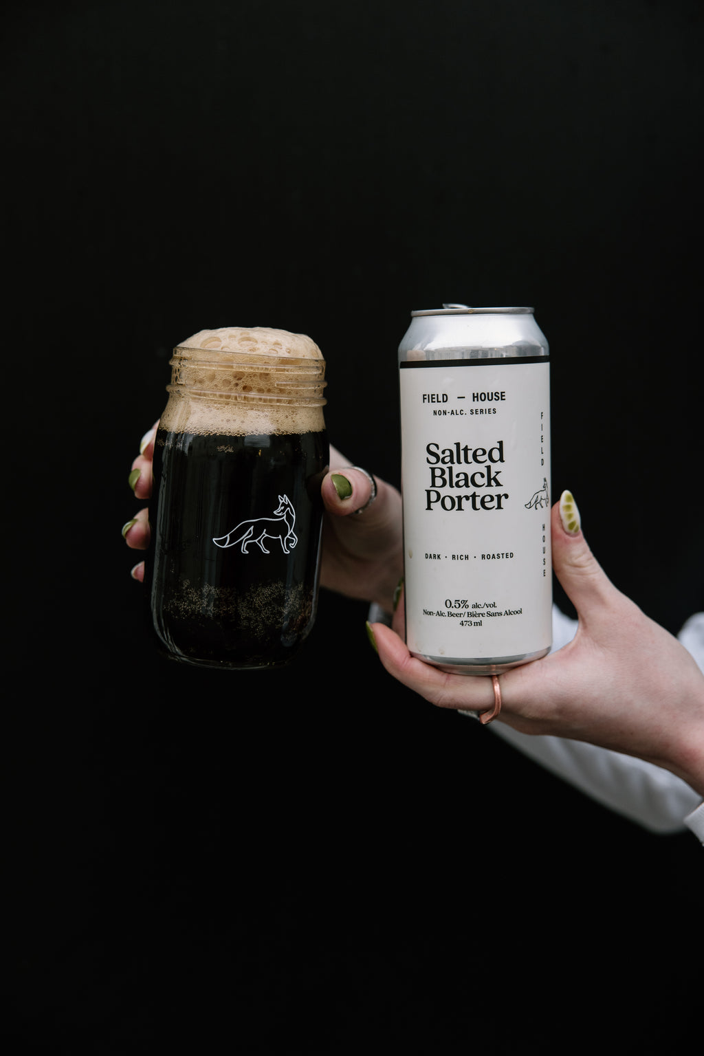 Salted Black Porter Non-Alc Beer
