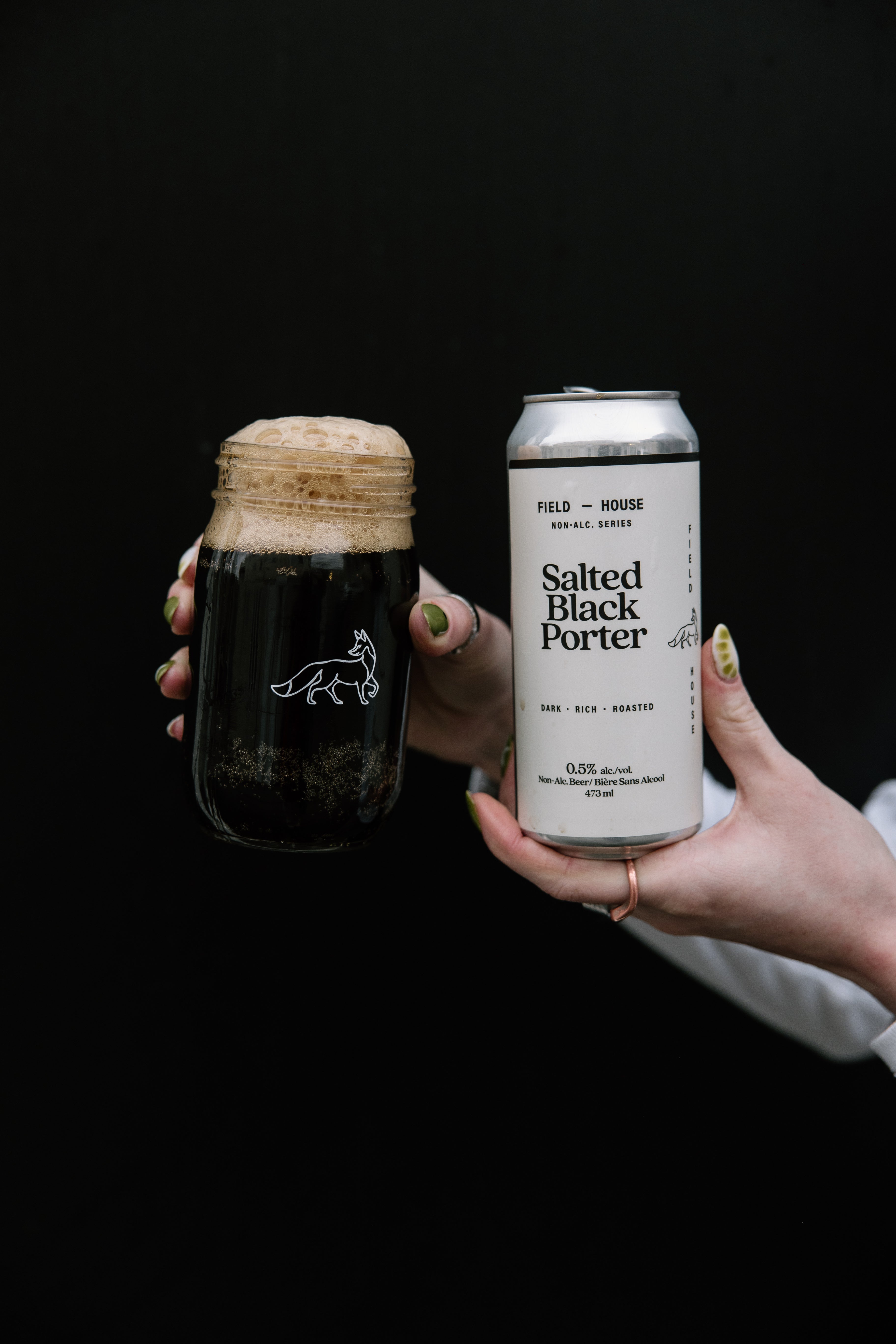 Salted Black Porter Non-Alc Beer