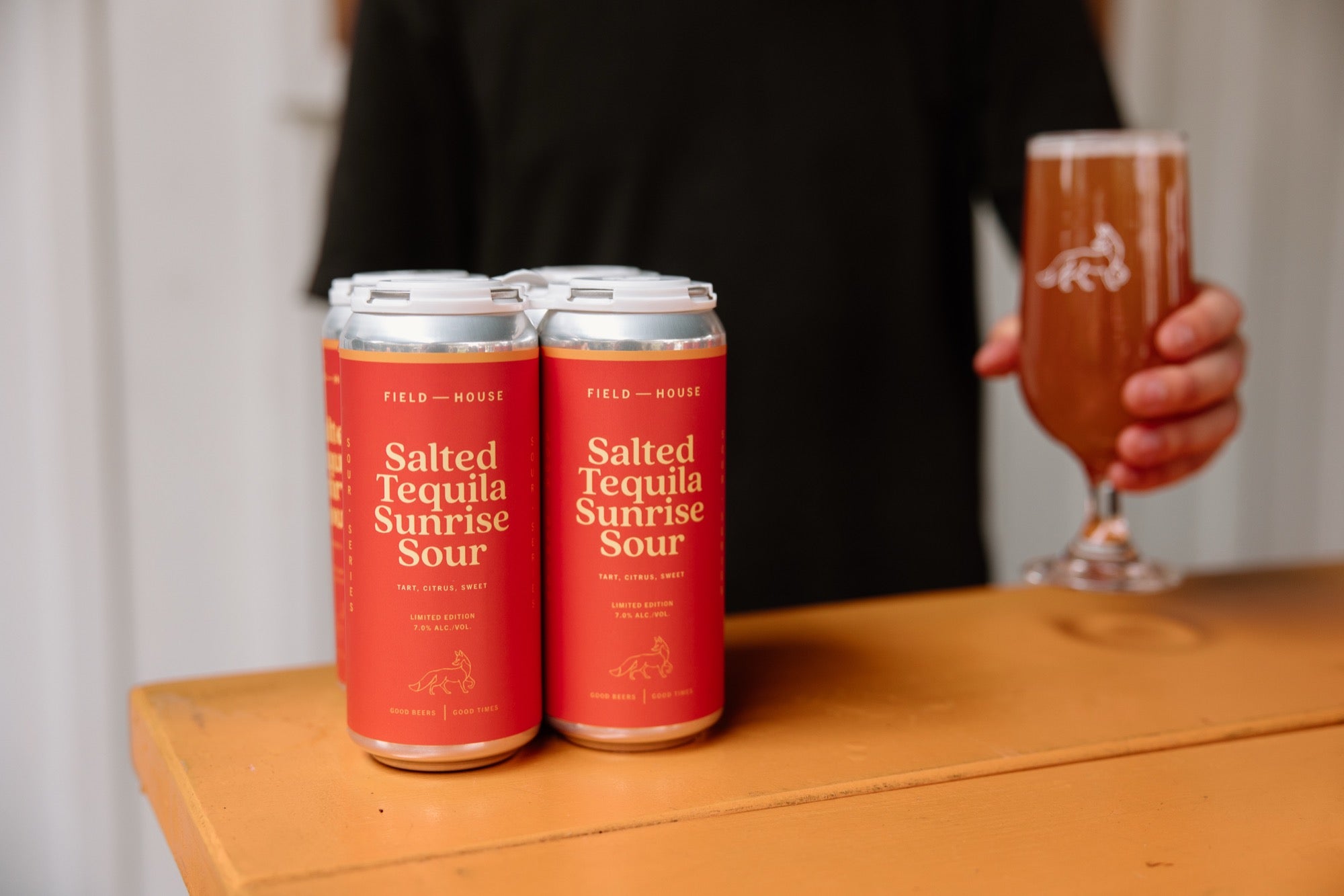 Salted Tequilla Sunrise Sour