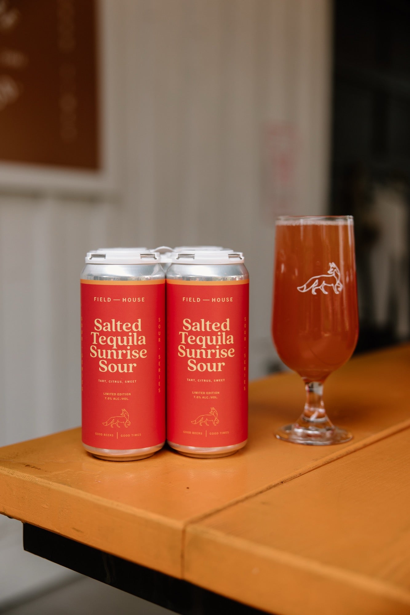 Salted Tequilla Sunrise Sour