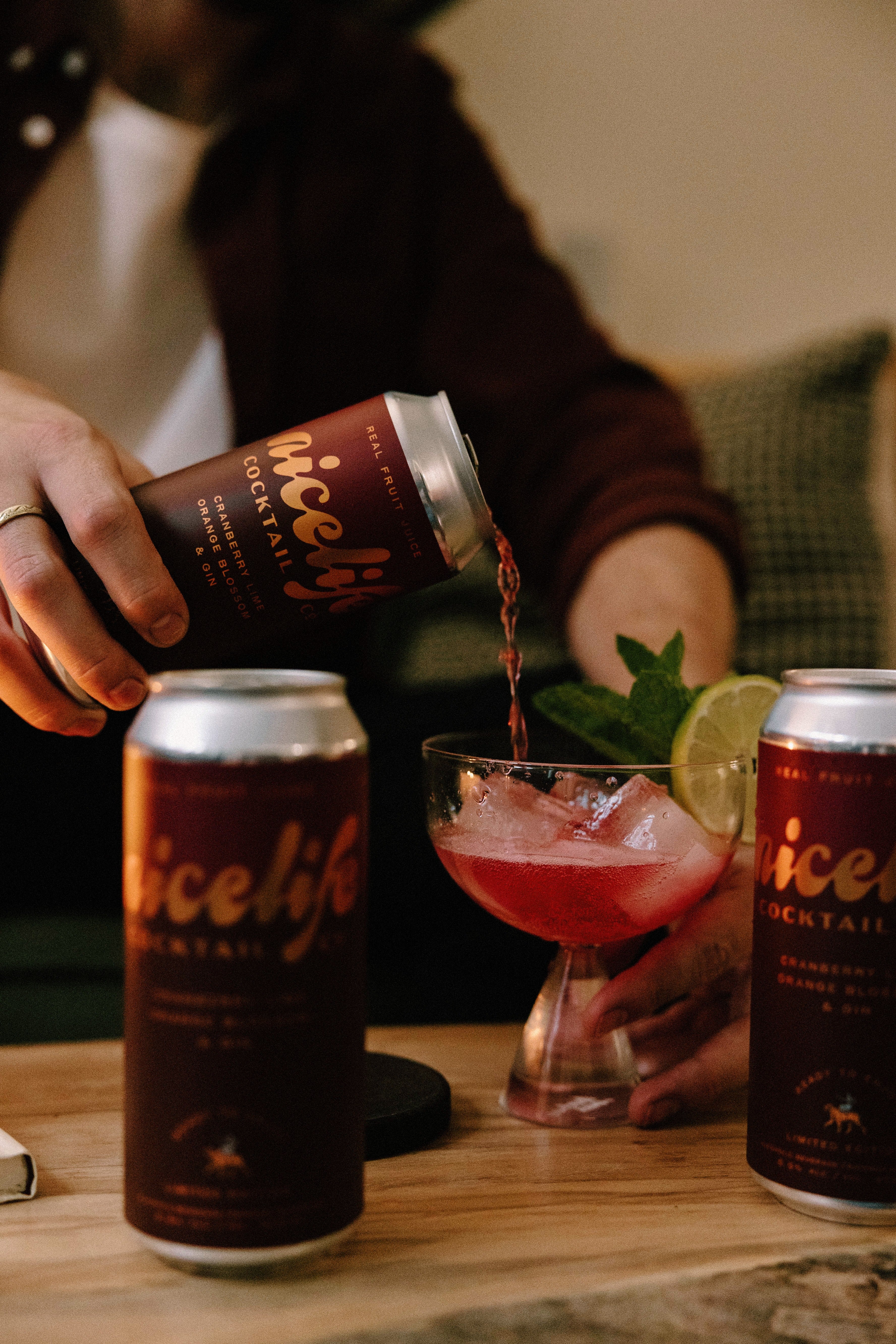 Cranberry Lime Orange Blossom & Gin