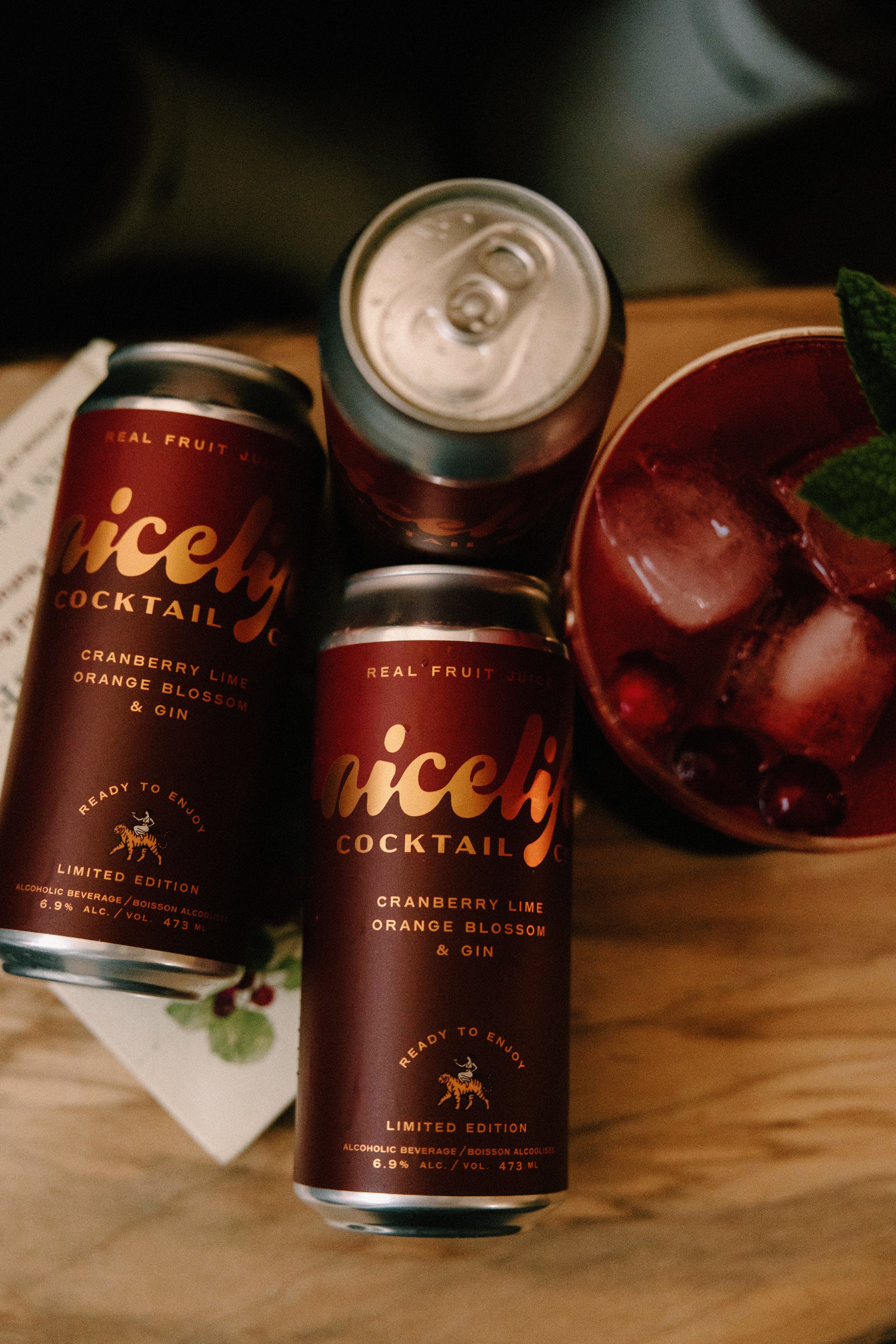 Cranberry Lime Orange Blossom & Gin