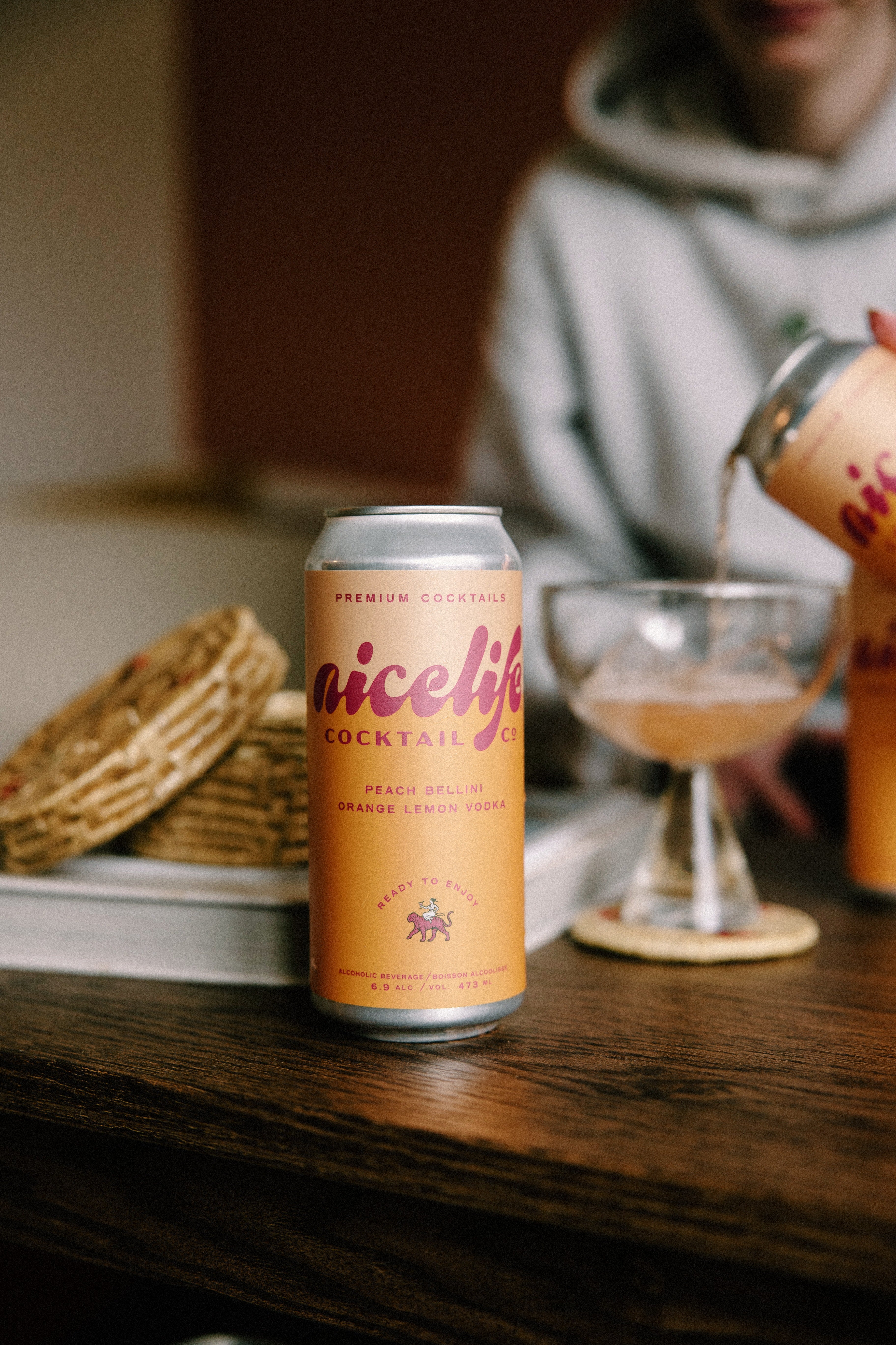 Peach Bellini Orange Lemon & Vodka