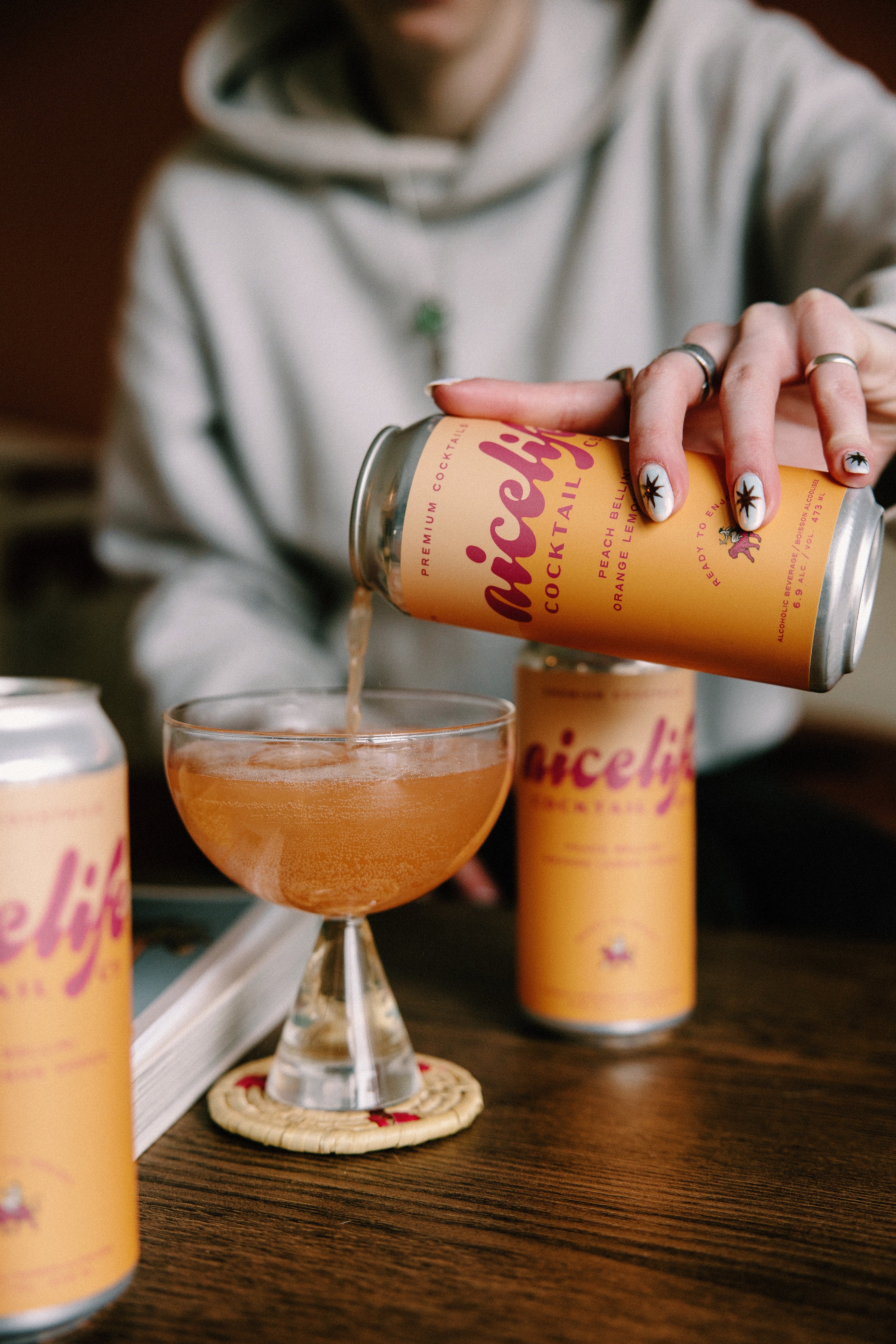 Peach Bellini Orange Lemon & Vodka