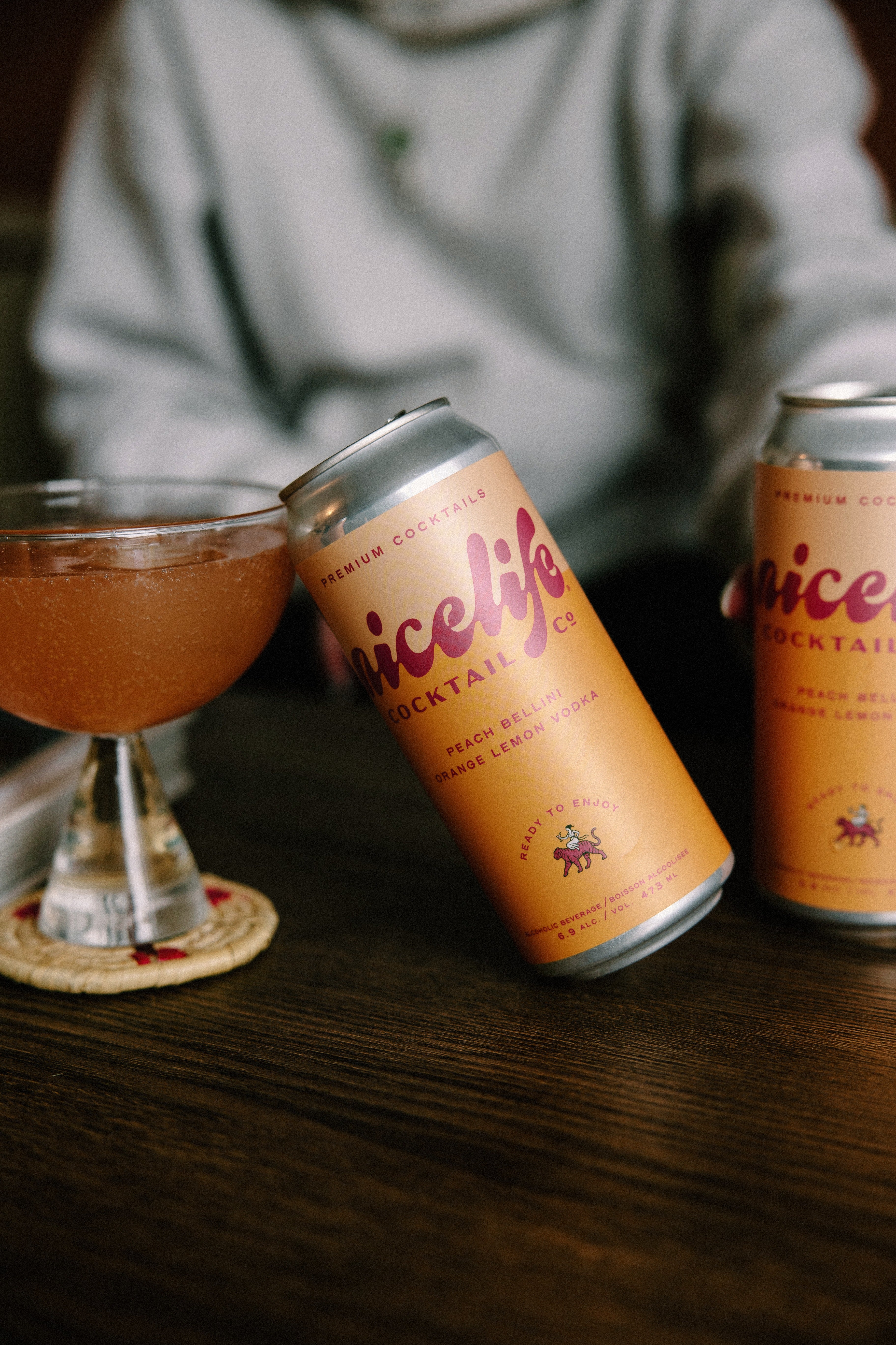 Peach Bellini Orange Lemon & Vodka