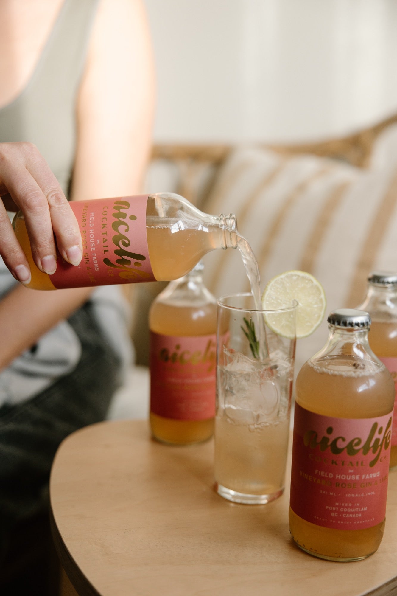 Vineyard Rose Gin & Lime
