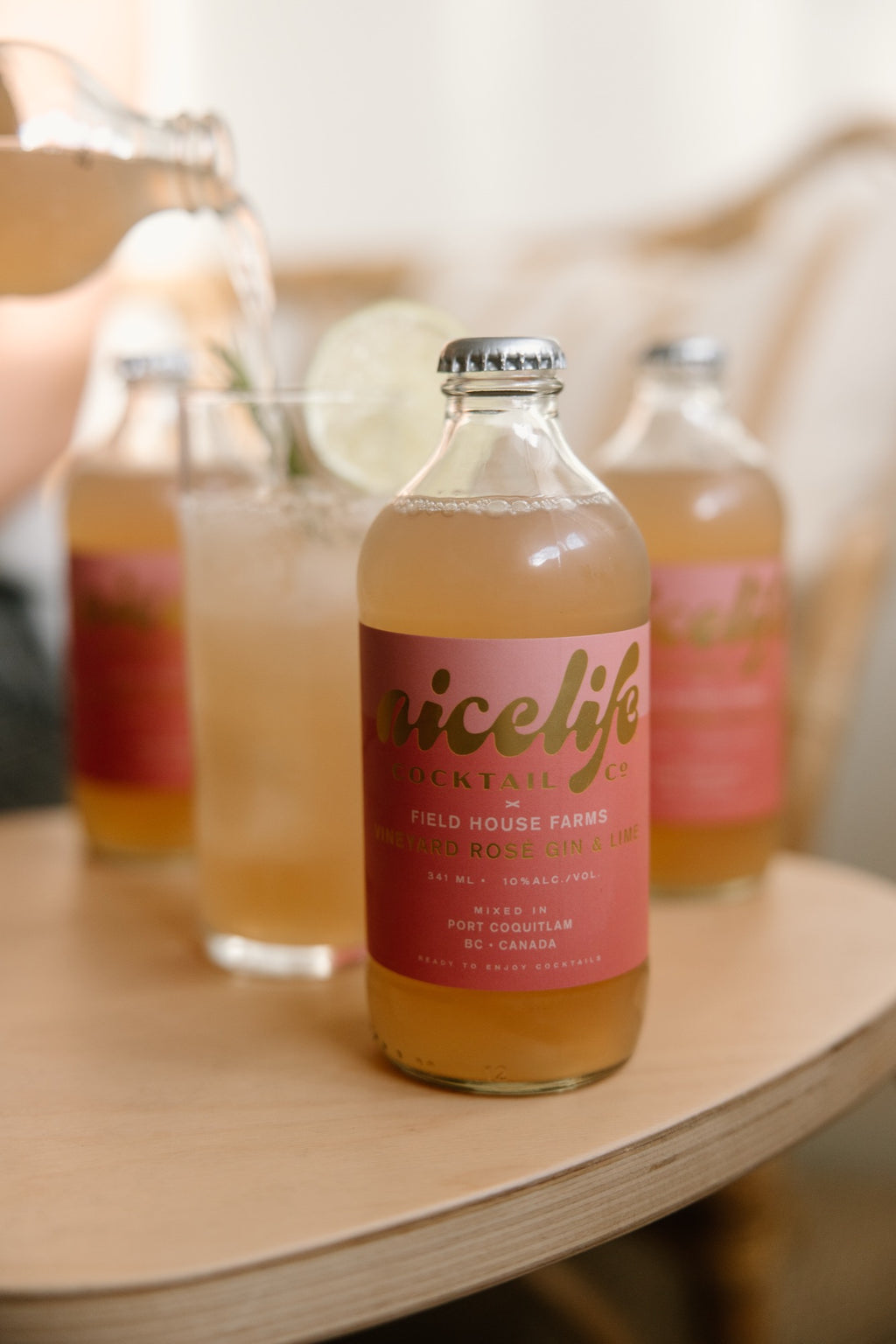 Vineyard Rose Gin & Lime